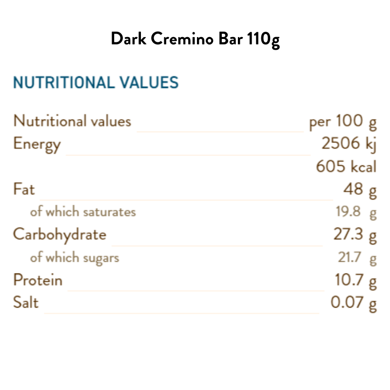 Extra Dark Cremino Bar 110G