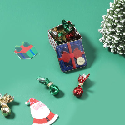 Christmas Gift Metal Tin with Assorted Christmas Chocolates 62g