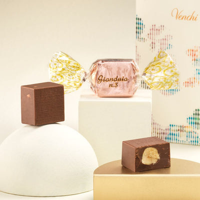 Gianduia No. 3 Hazelnut Chocolate Cubes Bulk 100G