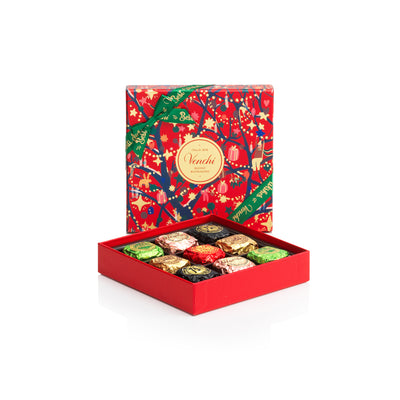 Venchi Assorted Cubotti Chocoviar Chocolate Christmas Square Box 186G