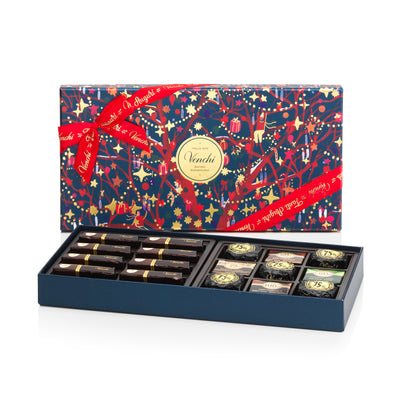 Venchi Assorted Dark Chocolates Christmas Box 300G